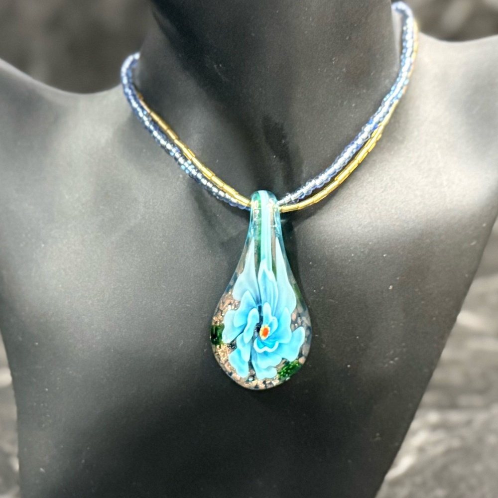 Blown Glass Necklace